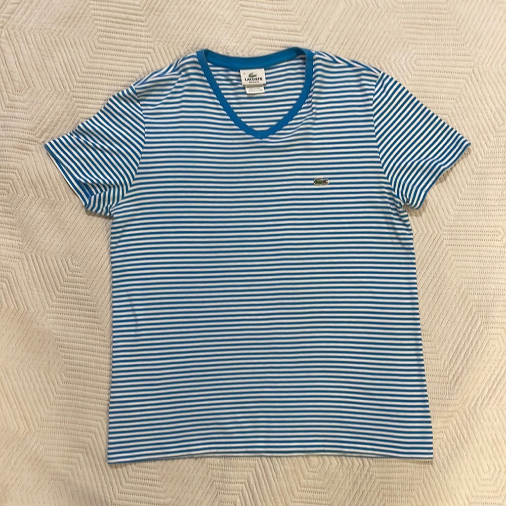 Lacoste v neck T shirt
